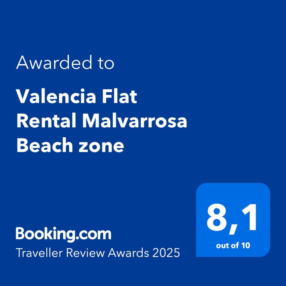 Valencia Flat Rental Malvarrosa Beach Zone 외부 사진
